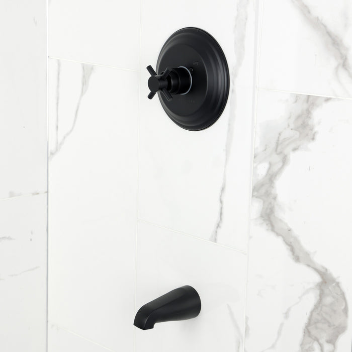Kingston Tulare KB2630DXTO - Concord Single-Handle Pressure Balanced Tub Faucet, Matte Black