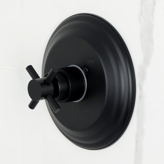 Kingston Tulare KB2630DXTO - Concord Single-Handle Pressure Balanced Tub Faucet, Matte Black
