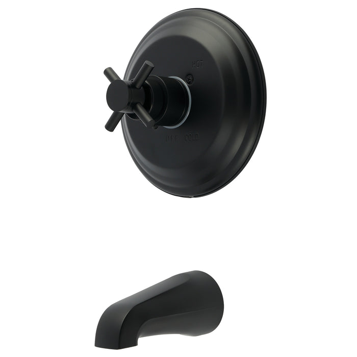 Kingston Tulare KB2630DXTO - Concord Single-Handle Pressure Balanced Tub Faucet, Matte Black