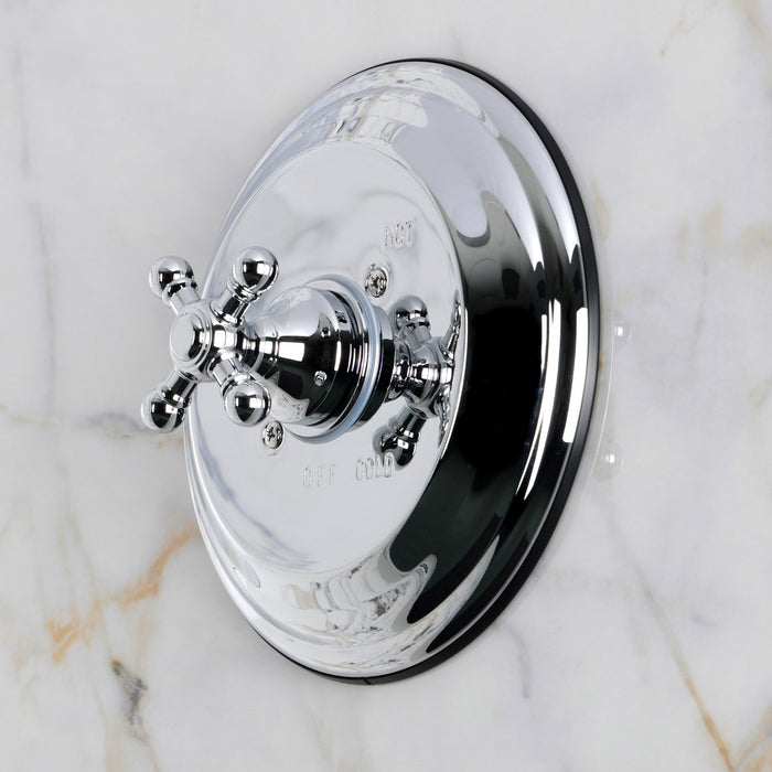 Kingston Metropolitan KB2631BXE Single-Handle Pressure Balanced Shower Valve and Trim Set, Polished Chrome (Valve Included)