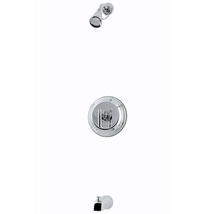 Kingston Manhattan KB2631CML Single-Handle Pressure Balanced Tub and Shower Faucet, Polished Chrome