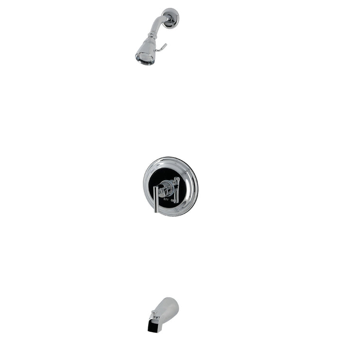 Kingston Manhattan KB2631CML Single-Handle Pressure Balanced Tub and Shower Faucet, Polished Chrome