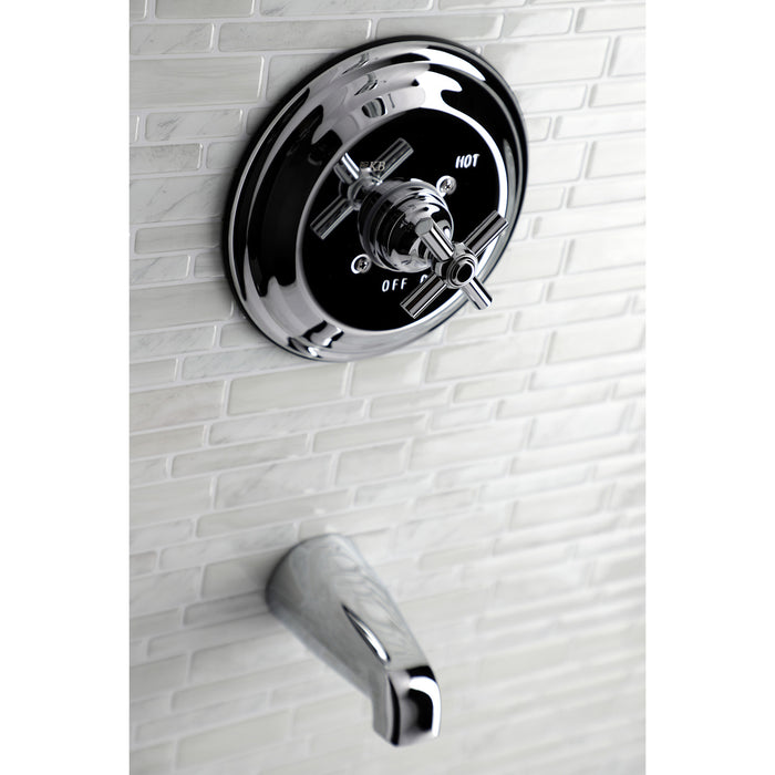 Kingston Tulare KB2631EXTO Single-Handle Pressure Balanced Tub Faucet, Polished Chrome