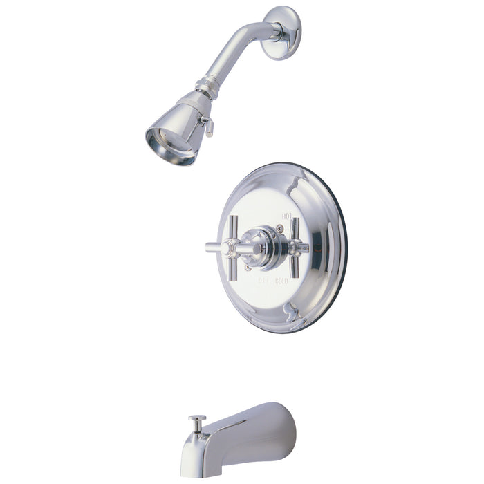 Kingston Tulare KB2631EXT Single-Handle Pressure Balanced Tub and Shower Faucet, Trim Only, Polished Chrome