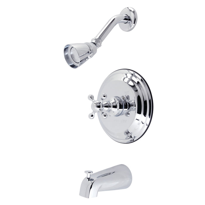 Kingston Heirloom KB2631KX Single-Handle Pressure Balanced Tub and Shower Faucet, Polished Chrome