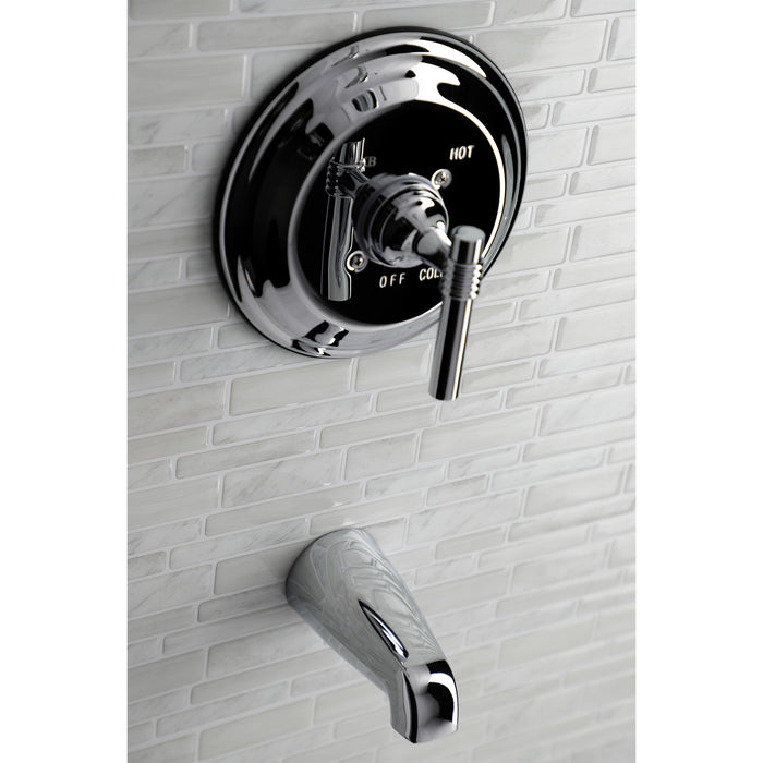 Kingston KB2631MLTTO Single-Handle Pressure Balanced Tub Faucet, Trim Only, Polished Chrome