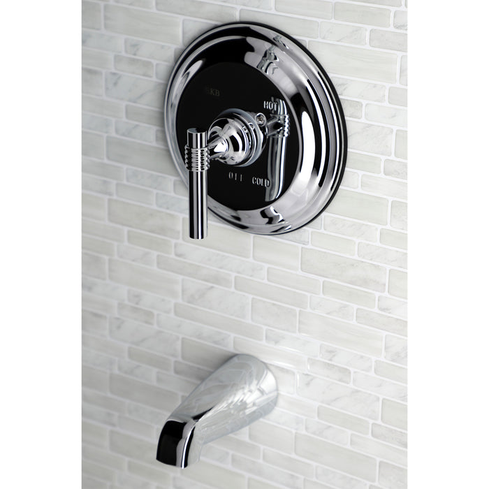 Kingston KB2631MLTTO Single-Handle Pressure Balanced Tub Faucet, Trim Only, Polished Chrome