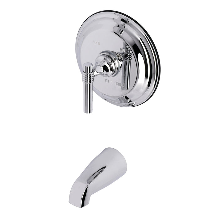 Kingston KB2631MLTTO Single-Handle Pressure Balanced Tub Faucet, Trim Only, Polished Chrome