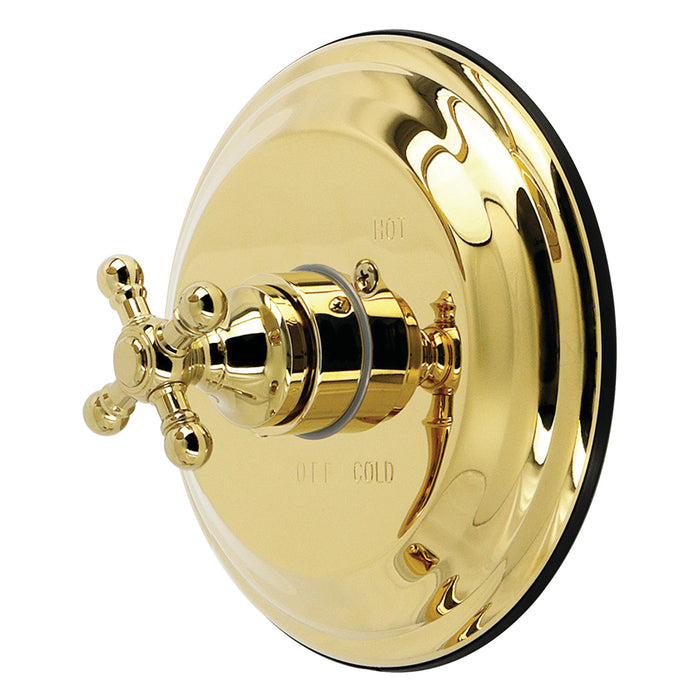 Kingston Metropolitan KB2632BXE Single-Handle Pressure Balanced Shower Valve and Trim Set, Polished Brass (Valve Included)