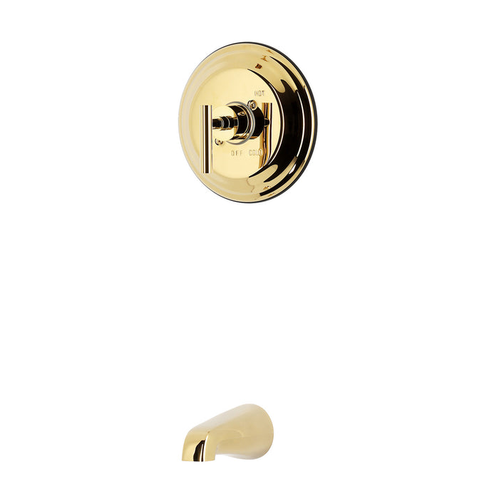 Kingston Manhattan KB2632CMLTO Single-Handle Pressure Balanced Tub Faucet, Polished Brass