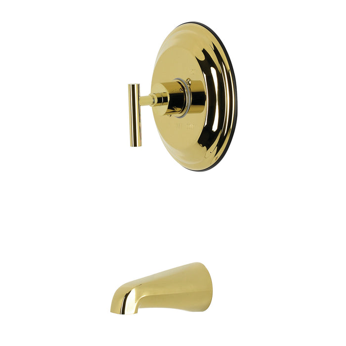 Kingston Manhattan KB2632CMLTO Single-Handle Pressure Balanced Tub Faucet, Polished Brass