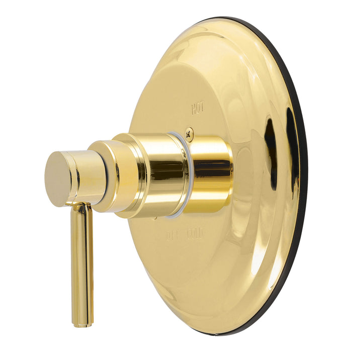 Kingston Concord KB2632DLE Single-Handle Pressure Balanced Shower Valve Trim Kit, Polished Brass