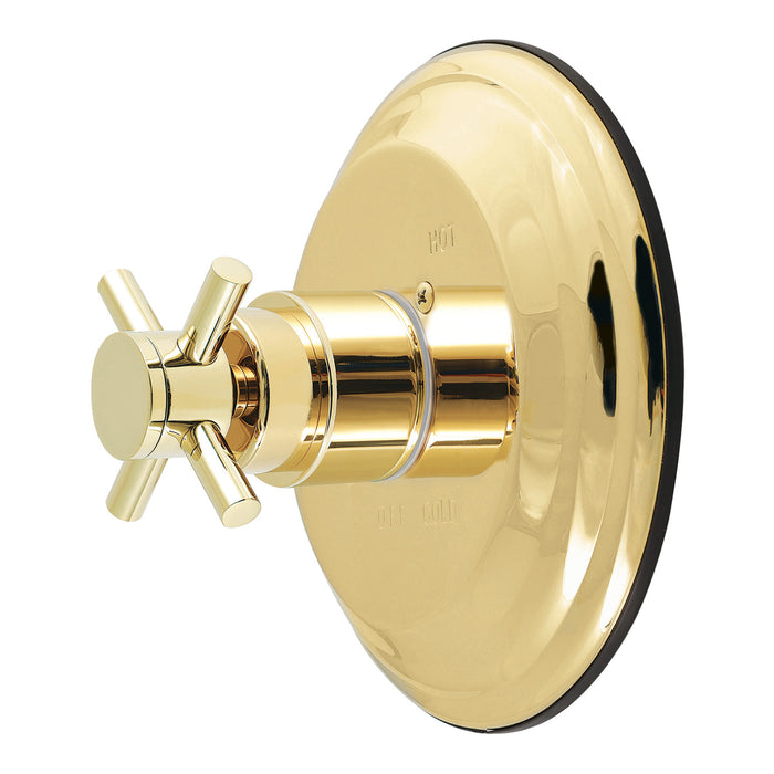 Kingston Concord KB2632DXE Single-Handle Pressure Balanced Shower Valve and Trim Set, Polished Brass (Valve Included)