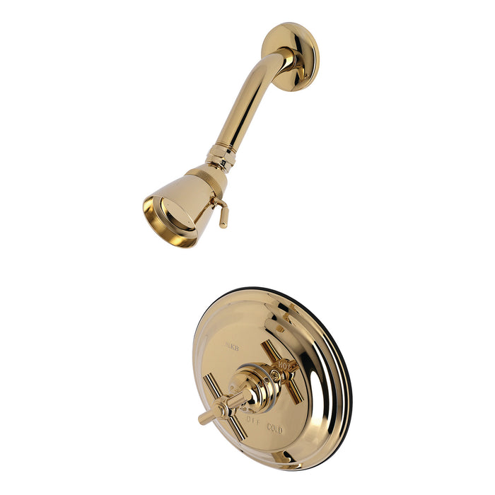 Kingston Tulare KB2632EXSOSingle-Handle Pressure Balanced Shower Faucet, Polished Brass