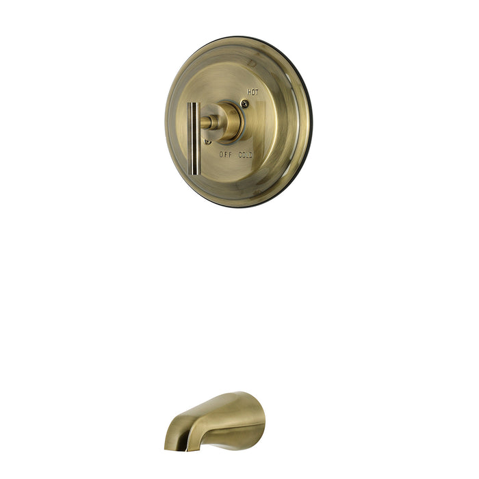 Kingston Manhattan KB2633CMLTO Single-Handle Pressure Balanced Tub Faucet, Antique Brass