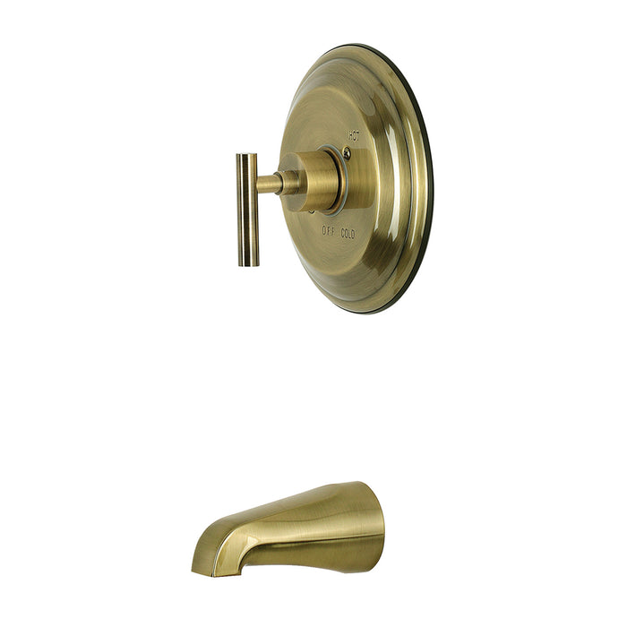Kingston Manhattan KB2633CMLTO Single-Handle Pressure Balanced Tub Faucet, Antique Brass
