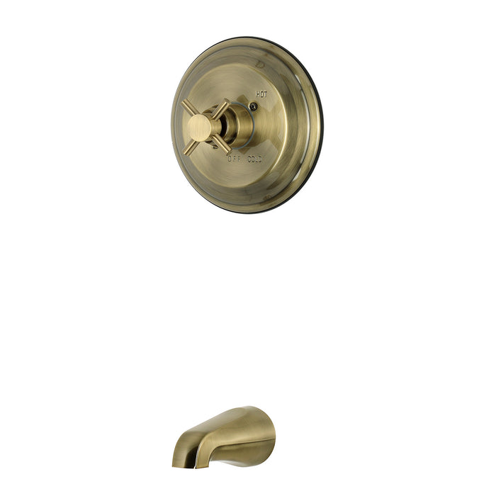 Kingston Tulare KB2633DXTO - Concord Single-Handle Pressure Balanced Tub Faucet, Antique Brass