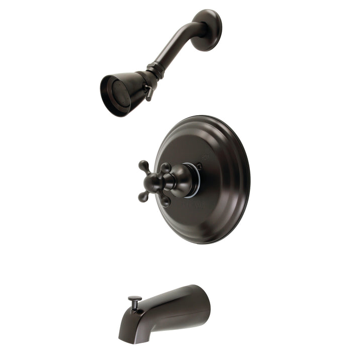 Kingston Heirloom KB2635KX Single-Handle Pressure Balanced Tub and Shower Faucet, Oil Rubbed Bronze