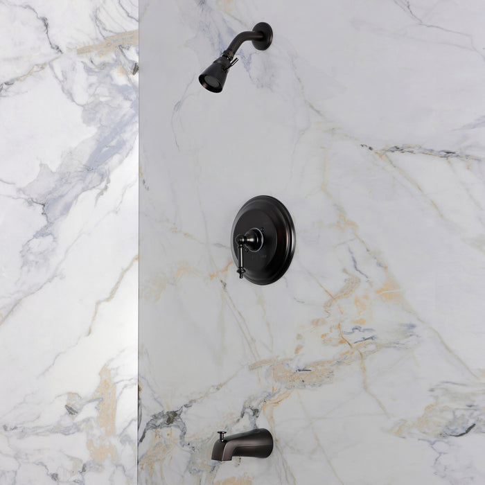 Kingston Templeton KB2635TL Single-Handle Pressure Balanced Tub and Shower Faucet, Oil Rubbed Bronze