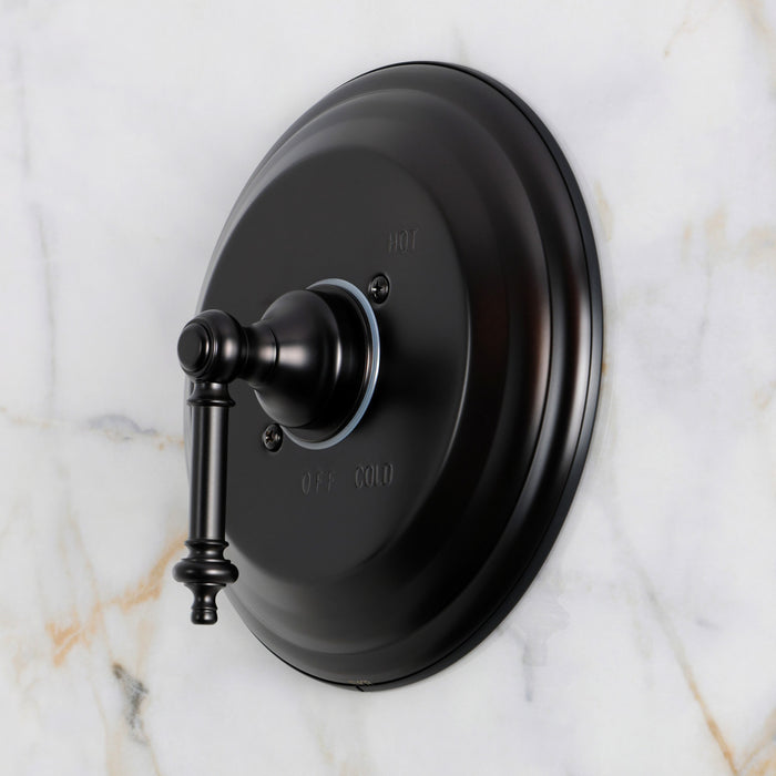 Kingston Templeton KB2635TL Single-Handle Pressure Balanced Tub and Shower Faucet, Oil Rubbed Bronze