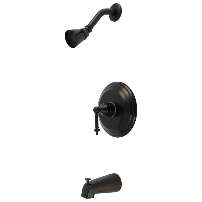 Kingston Templeton KB2635TL Single-Handle Pressure Balanced Tub and Shower Faucet, Oil Rubbed Bronze