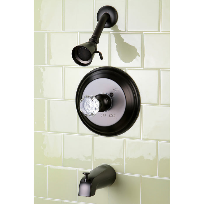 Kingston Heirloom KB2635WCL - Celebrity Single-Handle Pressure Balanced Tub and Shower Faucet, Oil Rubbed Bronze