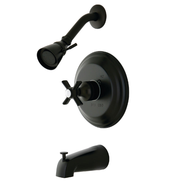 Kingston Tulare KB2635ZX - Millennium Single-Handle Pressure Balanced Tub and Shower Faucet, Oil Rubbed Bronze