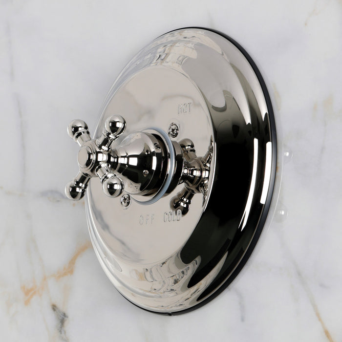 Kingston Metropolitan KB2636BXE Single-Handle Pressure Balanced Shower Valve and Trim Set, Polished Nickel (Valve Included)