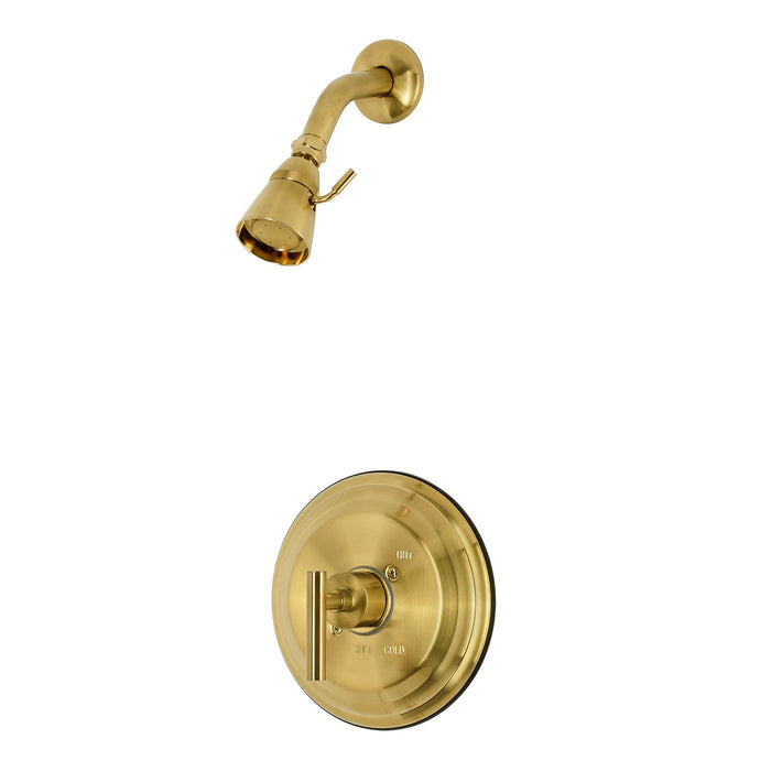 Kingston Manhattan KB2637CMLSO Single-Handle Pressure Balanced Shower Faucet, Brushed Brass