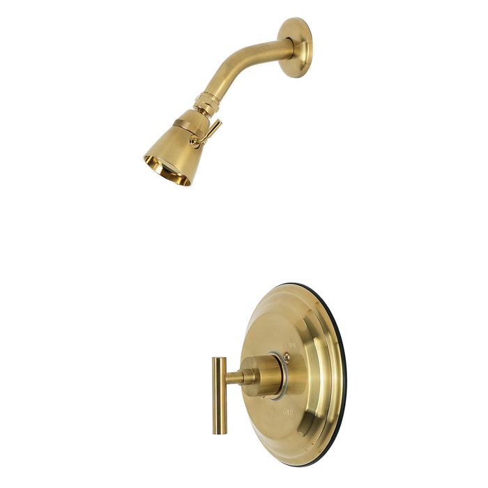 Kingston Manhattan KB2637CMLSO Single-Handle Pressure Balanced Shower Faucet, Brushed Brass