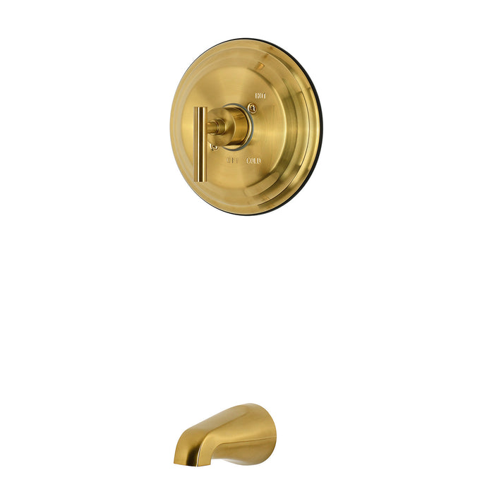 Kingston Manhattan KB2637CMLTO Single-Handle Pressure Balanced Tub Faucet, Brushed Brass
