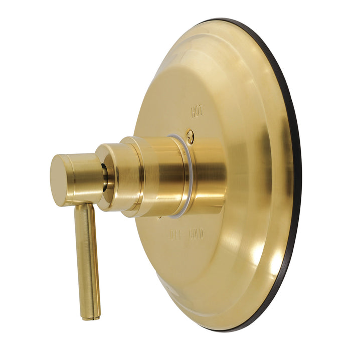 Kingston Concord KB2637DLE Single-Handle Pressure Balanced Shower Valve Trim Kit, Brushed Brass