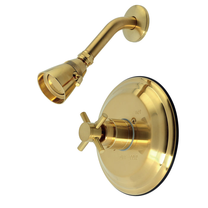 Kingston Tulare KB2637DXSO - Concord Single-Handle Pressure Balanced Shower Faucet, Brushed Brass