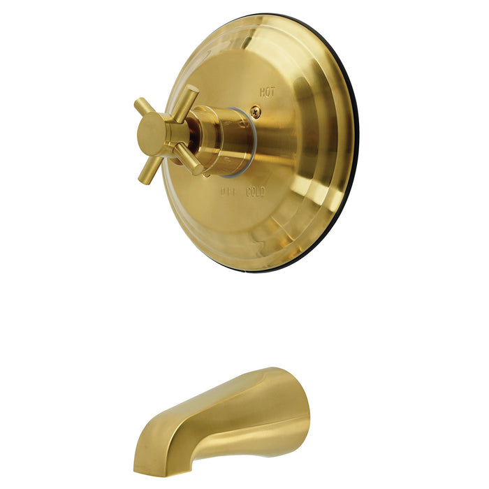 Kingston Tulare KB2637DXTO - Concord Single-Handle Pressure Balanced Tub Faucet, Brushed Brass