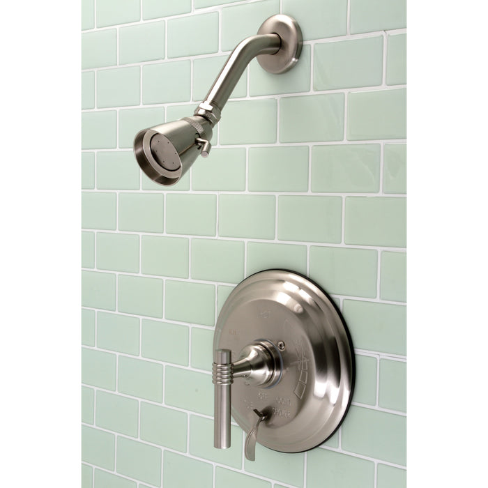 Kingston Tulare KB26380MLSO Single-Handle Pressure Balanced Shower Faucet, Brushed Nickel