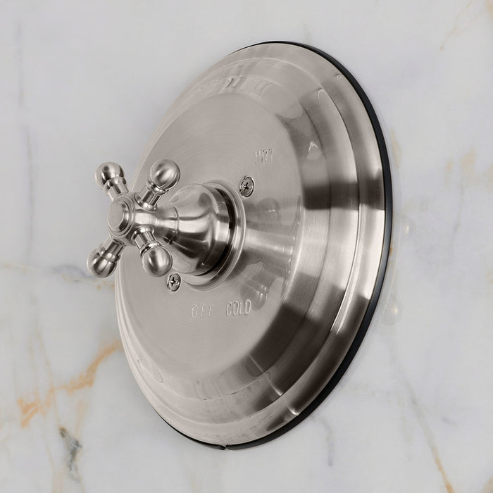 Kingston Metropolitan KB2638BXE Single-Handle Pressure Balanced Shower Valve and Trim Set, Brushed Nickel (Valve Included)