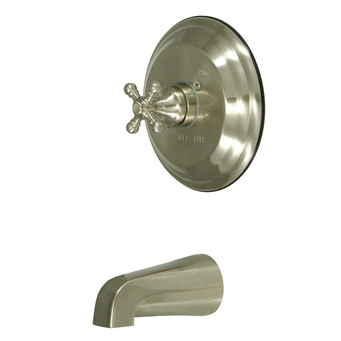 Kingston Heirloom KB2638BXTO - Metropolitan Single-Handle Pressure Balanced Tub Faucet, Brushed Nickel