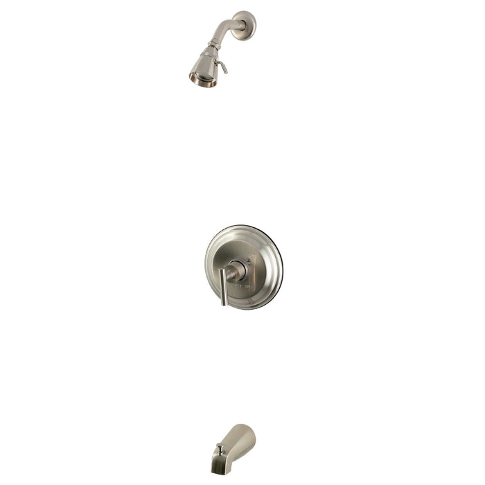 Kingston Manhattan KB2638CML Single-Handle Pressure Balanced Tub and Shower Faucet, Brushed Nickel