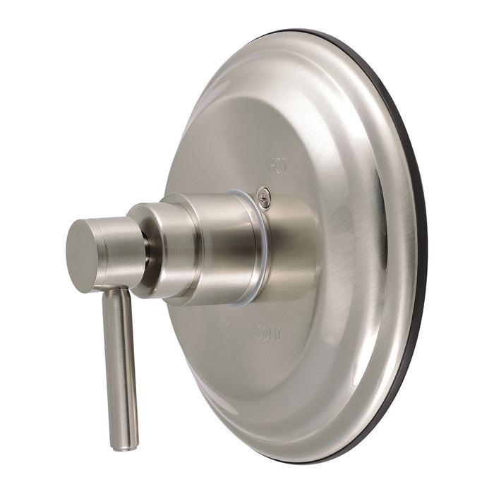 Kingston Concord KB2638DLE Single-Handle Pressure Balanced Shower Valve Trim Kit, Brushed Nickel