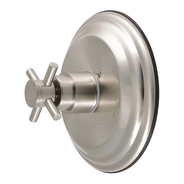 Kingston Concord KB2638DXE Single-Handle Pressure Balanced Shower Valve and Trim Set, Brushed Nickel (Valve Included)