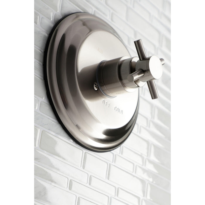Kingston Tulare KB2638DXTO - Concord Single-Handle Pressure Balanced Tub Faucet, Brushed Nickel