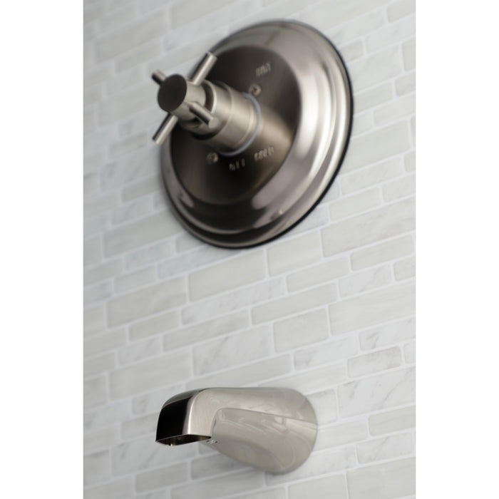 Kingston Tulare KB2638DXTO - Concord Single-Handle Pressure Balanced Tub Faucet, Brushed Nickel