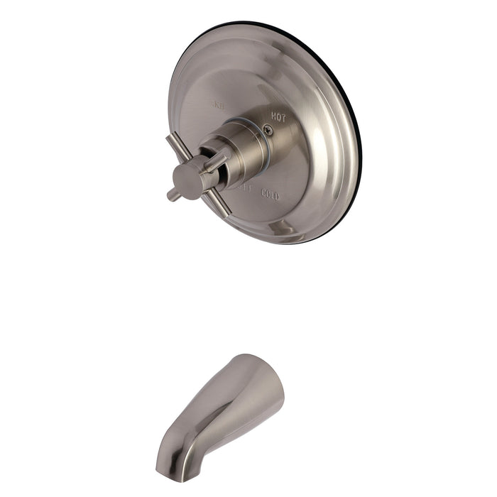 Kingston Tulare KB2638DXTO - Concord Single-Handle Pressure Balanced Tub Faucet, Brushed Nickel