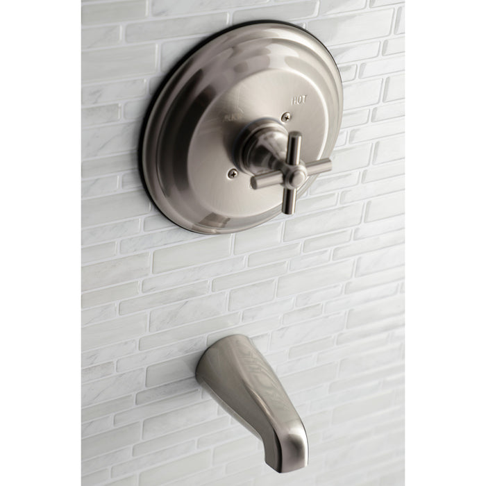 Kingston Tulare KB2638EXTO Single-Handle Pressure Balanced Tub Faucet, Brushed Nickel