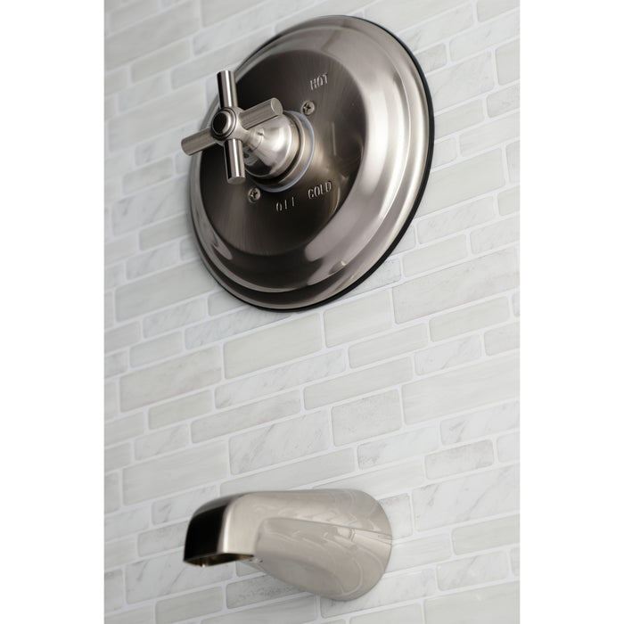 Kingston Tulare KB2638EXTO Single-Handle Pressure Balanced Tub Faucet, Brushed Nickel