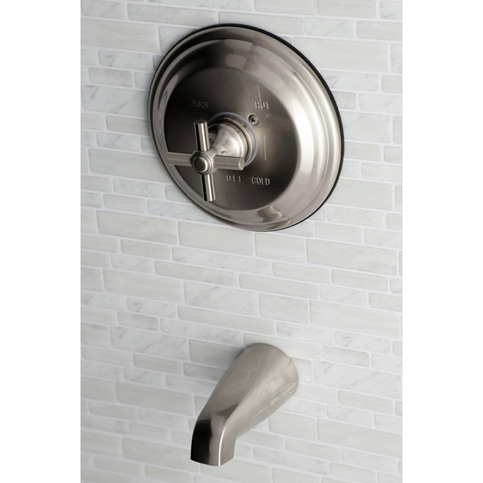 Kingston Tulare KB2638EXTO Single-Handle Pressure Balanced Tub Faucet, Brushed Nickel