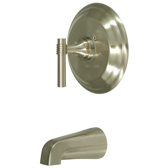 Kingston Tulare KB2638MLTO - Milano Single-Handle Pressure Balanced Tub Faucet, Brushed Nickel