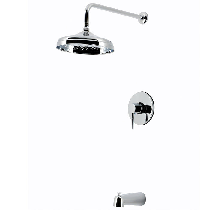 Kingston Concord KB2691DL Single-Handle Pressure Balanced Tub and Shower Faucet, Polished Chrome