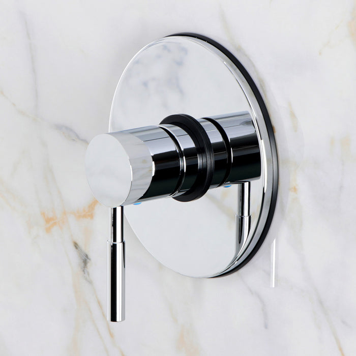 Kingston Concord KB2691DLTTO Single-Handle Pressure Balanced Tub Faucet, Trim Only, Polished Chrome