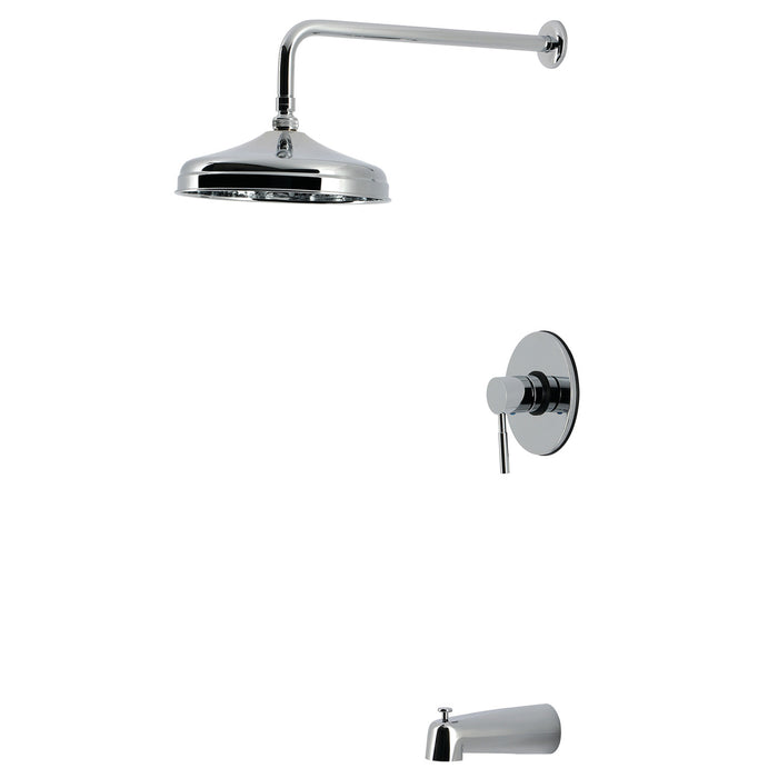 Kingston Concord KB2691DL Single-Handle Pressure Balanced Tub and Shower Faucet, Polished Chrome